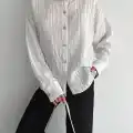 Çizgili oversize gömlek