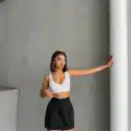 Çizgili şort etek