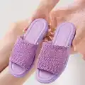 Claris Lila Örgü Terlik