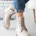 Daum Bej Cilt Bağcıklı Bot
