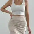 Drapeli mini etek s24771