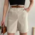Gabardin kumaş şort