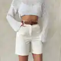 Gabardin kumaş şort