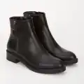 Hayra Siyah Cilt Topuklu Bot