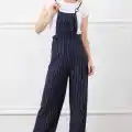 İp askılı beli lastikli tulum