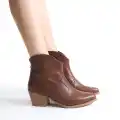 Jilla Taba Cilt Tak Çıkar Topuklu Bot Ve Çizme