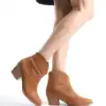 Jilla Taba Süet Tak Çıkar Topuklu Bot Ve Çizme