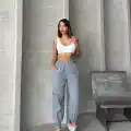 Jogger lastik paça pantolon