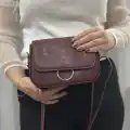 Kahve cilt mossi çanta