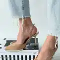Kalyt Nude Cilt Topuklu Ayakkabı