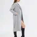 kapşonlu kaşe kaban