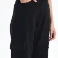 Kargo cep jeans pantolon siyah