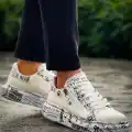 KB-02  Kuback Bağcıklı Crocodile Beyaz Gazete Günlük Erkek Ayakkabı
