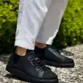 KB-112  Kuback Siyah Siyah TabanTriko Bağcıklı  Günlük Erkek  Ayakkabı