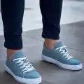 KB-122  Kuback  Bebe Mavi Süet Yüksek Taban Bağcıklı Günlük Erkek Ayakkabı