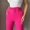 Kemerli havuç pantolon