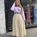 Kraş etek krem