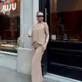 Kruvaze takım ayrobin bej s054