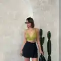 Kuş gözü şort etek s25819