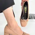 Lade Nude Cilt Topuklu Ayakkabı
