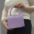 Lila cilt krash çanta