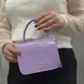 Lila cilt krash çanta