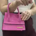 Luxe pembe cilt çanta