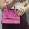 Luxe pembe cilt çanta