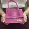 Luxe pembe cilt çanta
