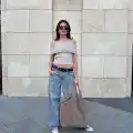 Madonna yaka sıfır kol bluz