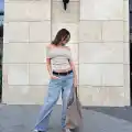 Madonna yaka sıfır kol bluz