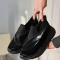 Meoli Siyah Paraşüt Siyah Tabanlı Spor Ayakkabı