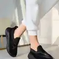 Meoli Siyah Paraşüt Siyah Tabanlı Spor Ayakkabı
