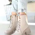Morliy Bej Cilt Bağcıklı Bot