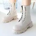 Neole Bej Cilt Bağcıklı Bot