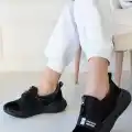 Nikeo Siyah Paraşüt Siyah Tabanlı Spor Ayakkabı
