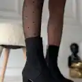 Noort Siyah Süet Topuklu Bot