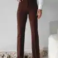 Önü cumalı ithal krep pantolon