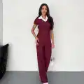Ottoman kumaş beyaz gömlek yaka takım s4142