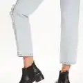 Seend Siyah Cilt Topuklu Bot