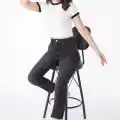 Slimfit mom jeans pantolon