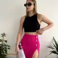 Üç taşlı mini etek