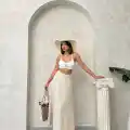Uzun astarlı etek