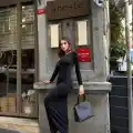 Uzun kollu uzun elbise