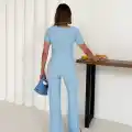 V aksesuarlı ottoman takım mavi s255850
