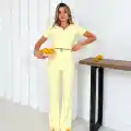 V aksesuarlı ottoman takım sarı s255850