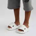 WG500 Köpekbalığı Beyaz Unisex Tam Ortopedik Terlik Shark Slides