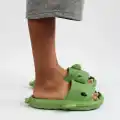 WG500 Köpekbalığı Haki Unisex Tam Ortopedik Terlik Shark Slides