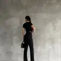 Yanları tüneli takım siyah s3161
