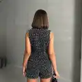 Yelekli şort takım